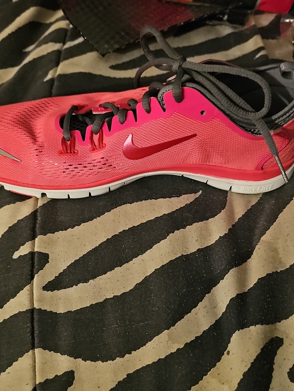 Nike Women’s Hot Pink Athletic Trainer with Gray Laces